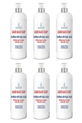 One Year Family Pack Natural Liquid Soap Skin Resurfacing Body Wash 2-6 Packs