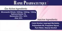 Miconazole Nitrate 5% Yeast Infection 2-Day Treatment Plus 25 Grams External Cream Private Label