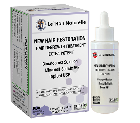 Bimatoprost & Minoxil Sulphate Solution For Topical Use A Research Product For Hair Loss Prevention 70ml