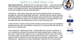 High Potency Skin Clarifying Serum Natural Skin Softening Oil 240 ML/8 FL OZ