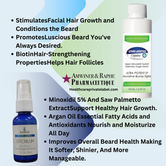 Mens Beard Facial Hair Growth & Conditioning Oil 120ml 4-Month Supply Wholesale 250