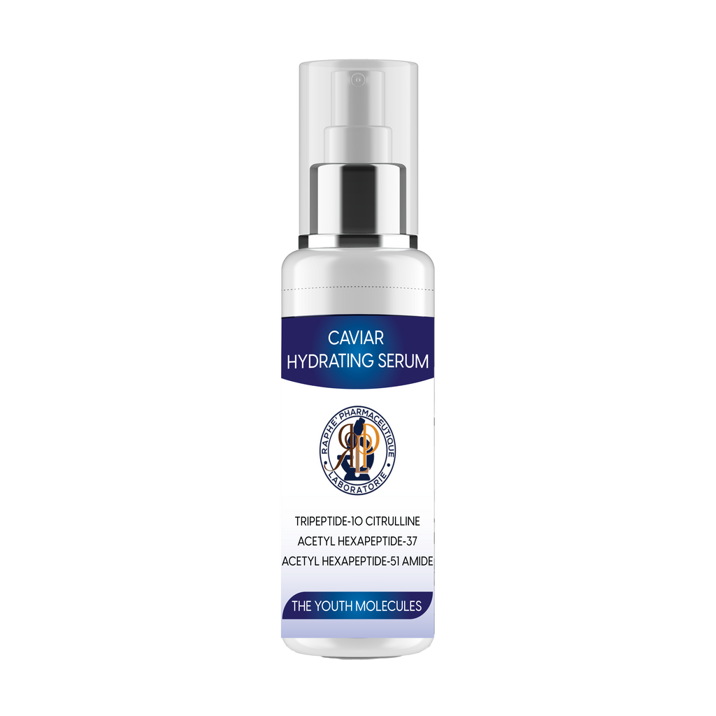 Anti Aging Caviar Hydrating & Skin Renewal Serum 16oz Plus 3-Ionic Anti-Wrinkle Serum Applicator Face Massager