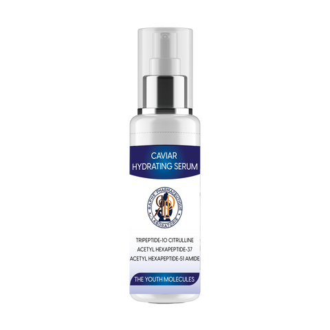 Anti Aging Caviar Hydrating & Skin Renewal Serum 16oz Plus 3-Ionic Anti-Wrinkle Serum Applicator Face Massager