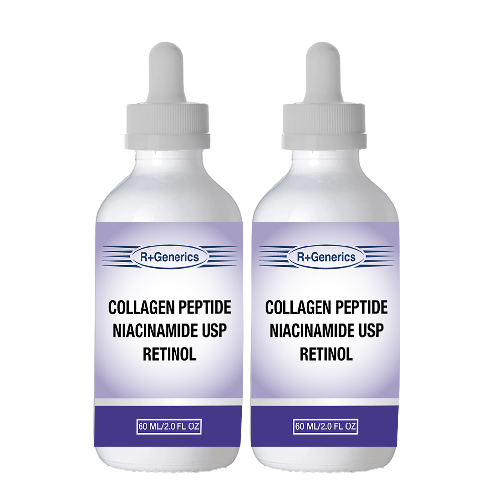 Retinol Collagen Peptide with Niacinamide USP Ingredients 2-Packs