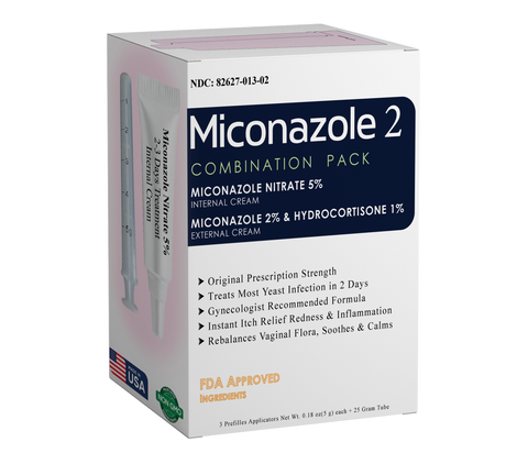 Miconazole Nitrate 5% Yeast Infection 2-Day Treatment Plus 25 Grams External Cream Private Label