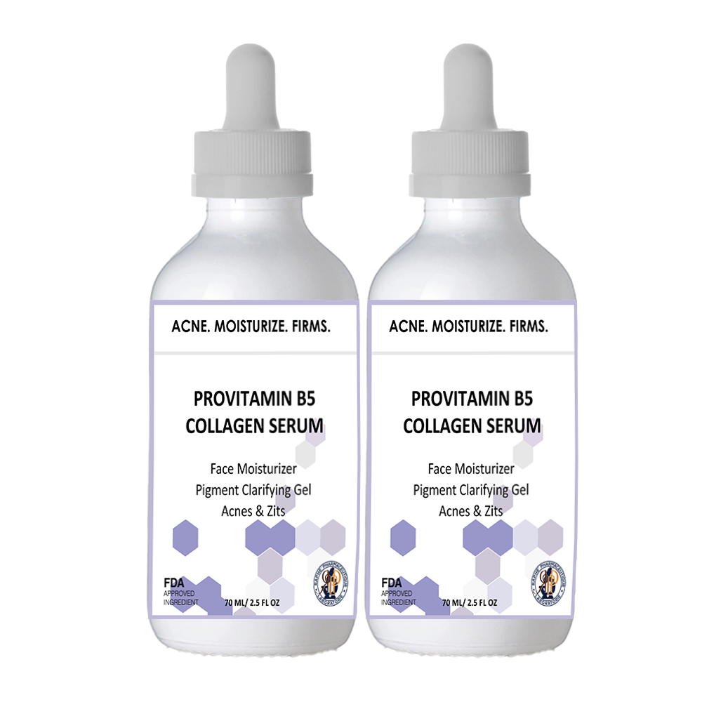 Acne Treatment Face Moisturizer with Provitamin B5 Antioxidant & Collagen Serum 2-60ml