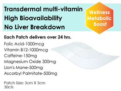 Private Label Wellness Metabolic Boost Transdermal OTC Patches 24hrs Smart Control Release Technology