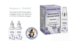 Acne Treatment Face Moisturizer with Provitamin B5 Antioxidant & Collagen Serum 2-60ml
