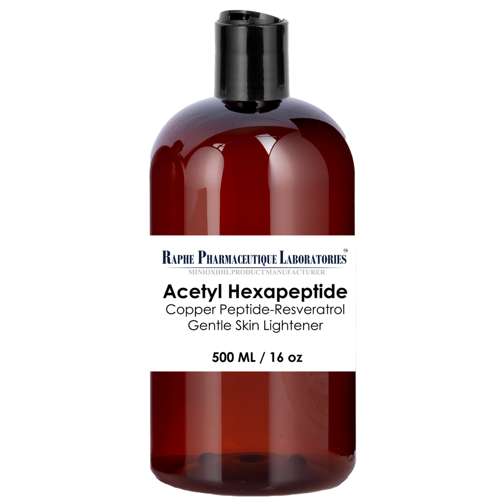 Acetyl HexaPeptide Gentle Lightening Liquid Concentrated With Monoatomic Gold 16oz