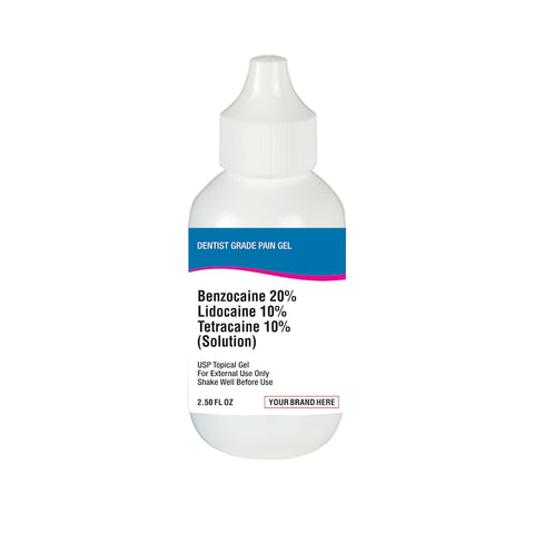 Benzocaine Lidocaine Tetracaine Pain Relief Gel 60ml Plus 10 Sachets Of Pain Relief Patches