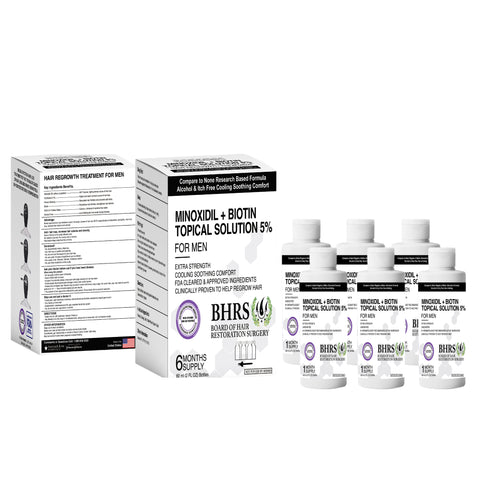 Minoxidil + Biotin Topical Solution 5% For Men