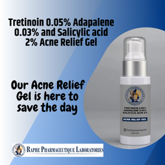 Tretinoin 0.05% Adapalene 0.03% and Salicylic acid 2% Acne Relief Gel