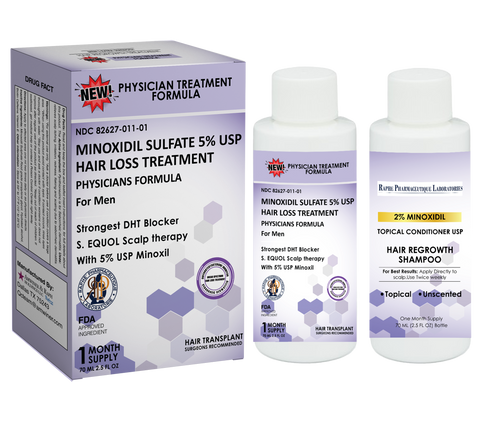 S-EQUOL Minoxidil Sulfate Serum for Hair Loss Beyond 10 Years 5000 Unlabeled Units